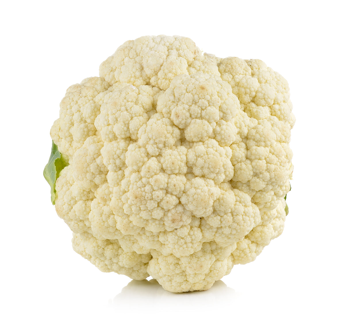 Blumenkohl von oben, knackig