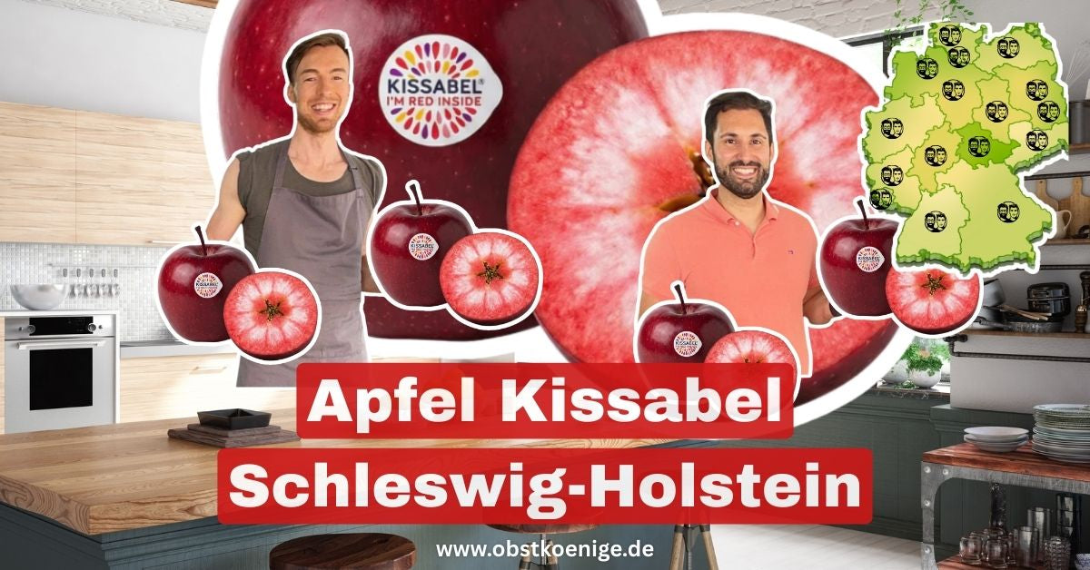 Apfel Kissabel Schleswig-Holstein – rotfleischiger Apfel