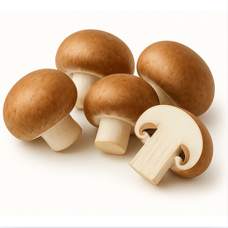 frische Champignons knackig