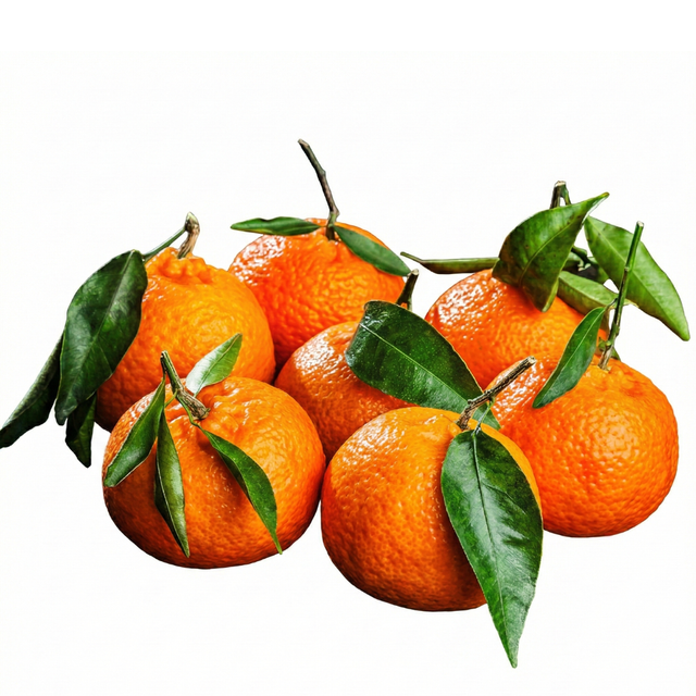 Clementinen mit Blatt ohne Kern