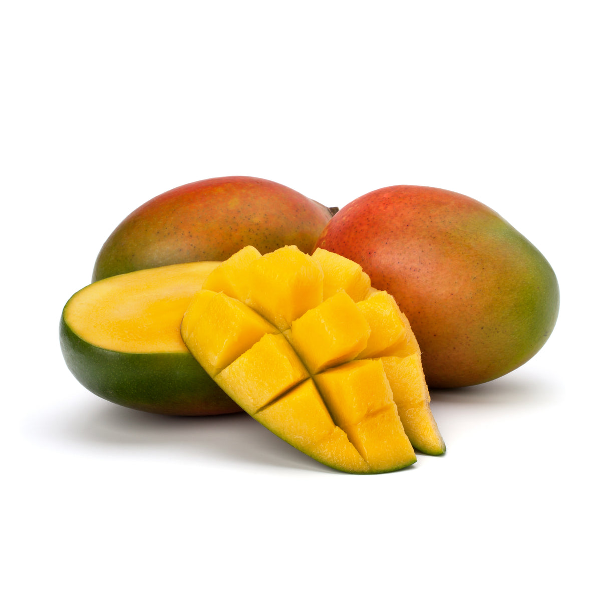 Mango geschnitten gelb