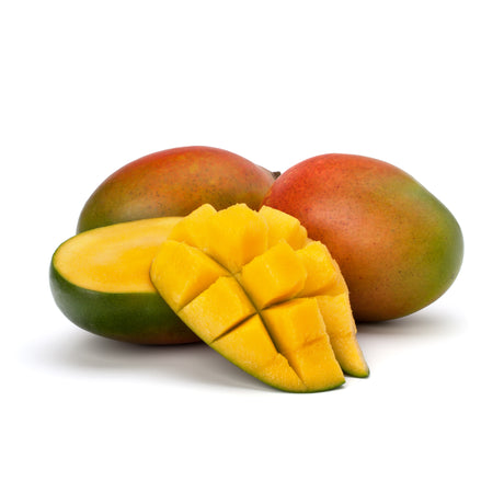Mango geschnitten gelb