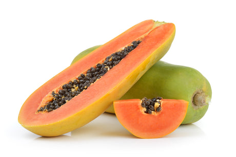 Süße Papaya geschnitten 